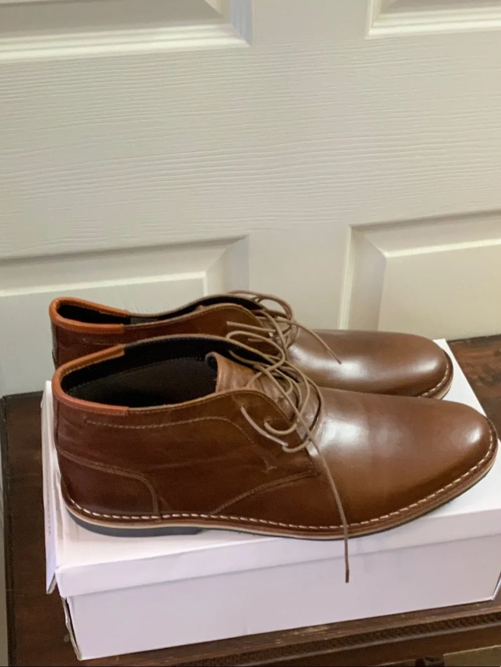 Steve Madden Tan Leather Chukka Boots. HARKEN COGNAC LEA